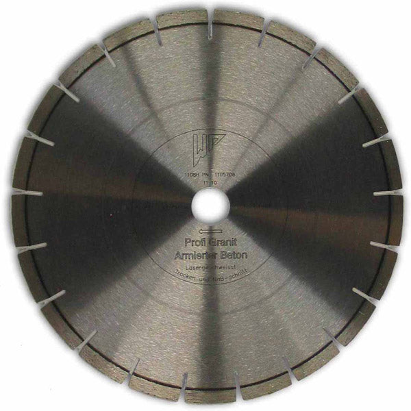 Diamant-Sägeblatt für Steinsäge / Steinschneidemaschine zum Schneiden von Beton und Granit im Durchmesser 350mm